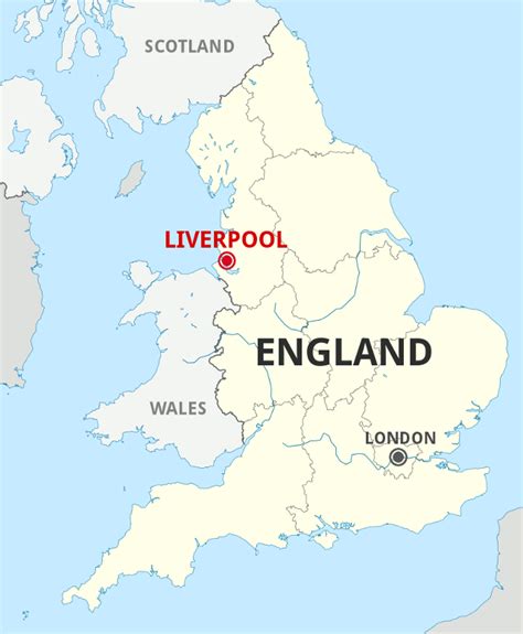 Liverpool On The Map Of England - Liverpool Fan Art (41420414) - Fanpop