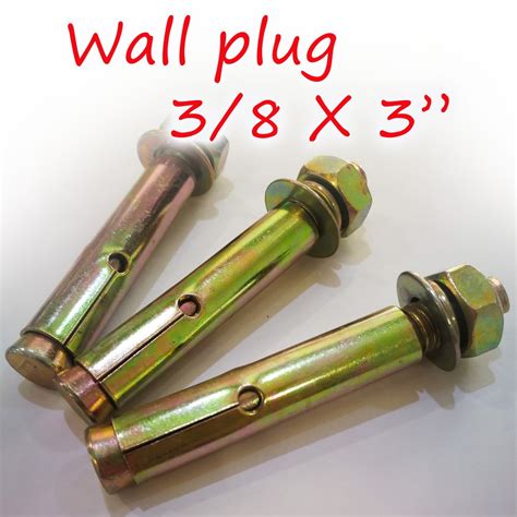 Wall Plug 38” X 3” Sleeve Pj Anchor Wall Expansion Bolt Iron Plug