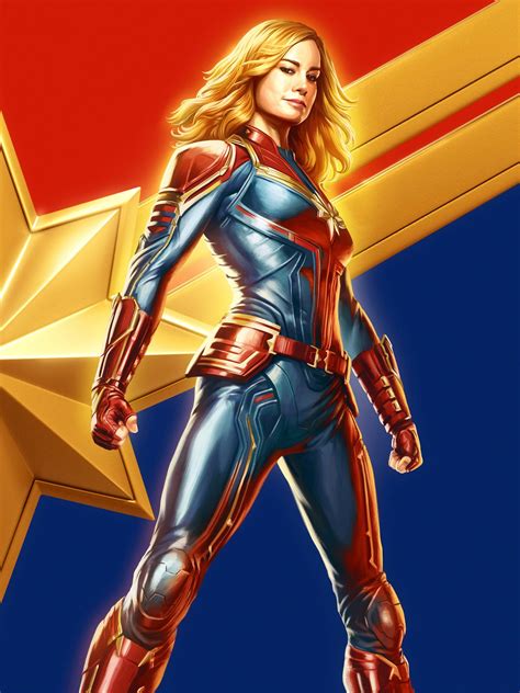 Wallpaper Captain Marvel Marvel Cinematic Universe Brie Larson