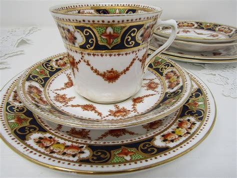 Royal Albert Crown China Tea Cup Trio Antique Set Cup Etsy Uk China Tea Cups China Tea Tea