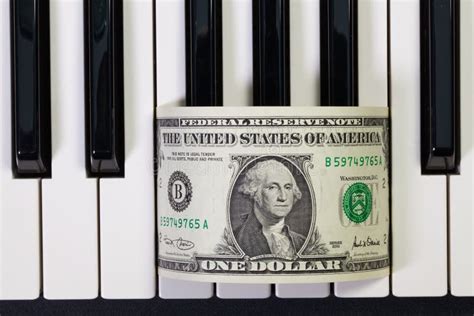 Piano Keyboard Us Dollar Banknote Stock Photos Free And Royalty Free