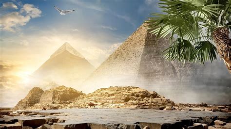 Egyptian Pyramids Hd Wallpaper Backiee