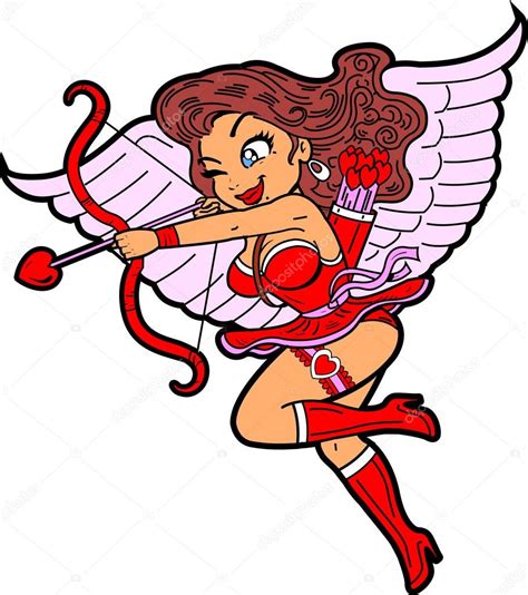 Sexy Female Cupid — Stock Vector © Kennyk 90095500