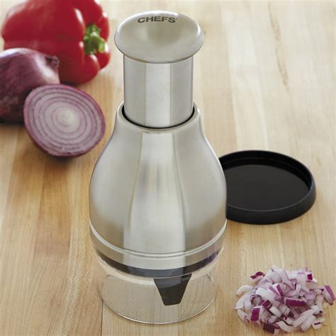 Chefs Stainless Steel Food Chopper Large Kitchen Small