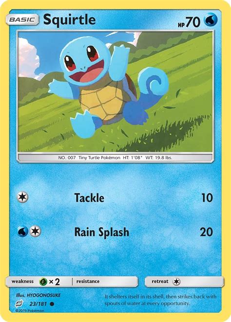 Pokemon Squirtle Card