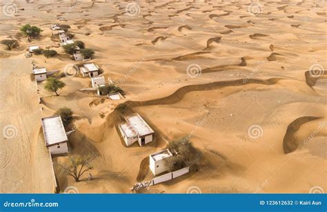 Abandoned Village In A Desert Near Dubai Stock Photo Image Of