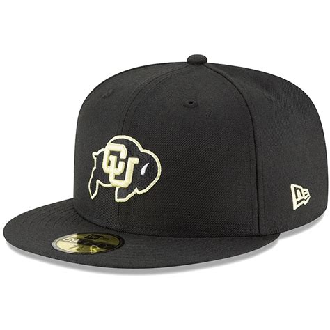 Mens New Era Black Colorado Buffaloes Ncaa Basic 59fifty Gcp Fitted Hat
