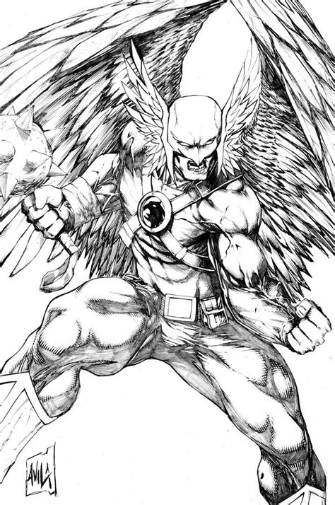 Hawkman Commission Pencils By Hanzozuken On Deviantart