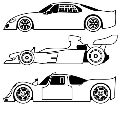 Race Car Coloring Pages – Printable Coloring Pages