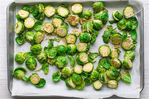 Parmesan Brussel Sprouts Oven Roasted Feelgoodfoodie