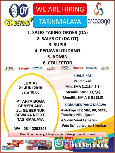 Pekerjaan yang sesuai membuatmu berkembang. Lowongan Kerja Daerah Soekarno Hatta Bandung 2019 ...