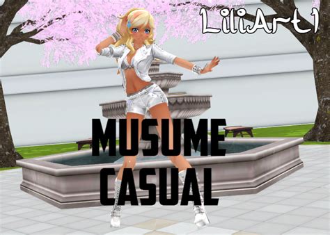 Mmd Yandere Simulator Musume Casual Dl By Liliart1 On Deviantart