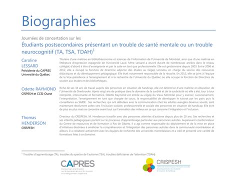 Biographies