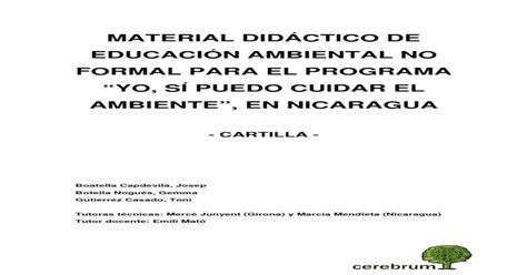 Cartilla De Educacion Ambiental Pdf Document