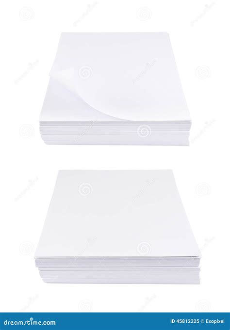 Stack Of A4 Size White Paper Sheet Stock Image Image Of Copy Finance