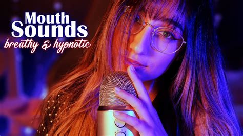 ASMR Breathy Mouth Sounds Hypnotic Hand Movements Close Up High Sensitivity YouTube
