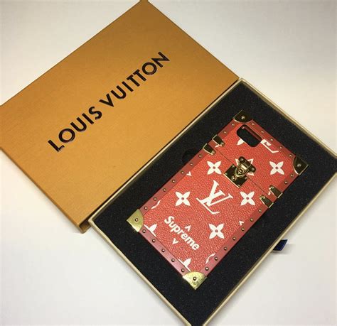 The authenticity of an louis vuitton phone case should come in the form a serial number. Supreme Louis Vuitton Monogram Flower Trunk Eye Hard Brass ...