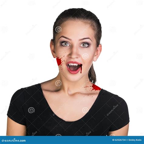 Vampire Woman With Fangs Stock Photo Image Of Female 62526734