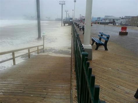 Seaside Beach Is Gone And Flooding Onto The Boardwalk Seaside