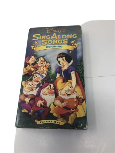 Disneys Sing Along Songs Snow White Heigh Ho Vhs For Sale