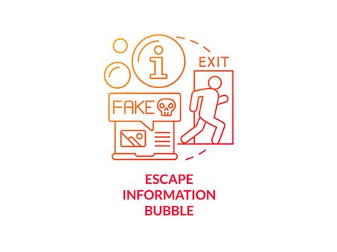 Escape Information Bubble Red Gradient Concept Icon By Bsd ~ Epicpxls