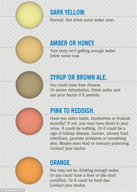 What Color Is Your Pee This Urine Chart Explains What It Means Pin By
