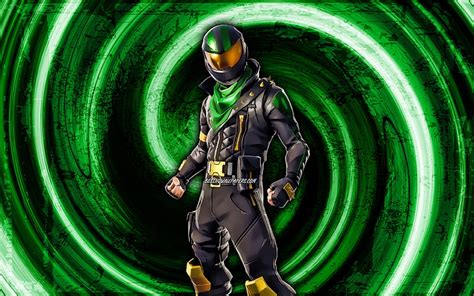 Lucky Rider Green Grunge Background Fortnite Vortex Fortnite