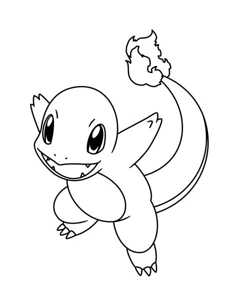 Kleurplaat Pokemon Carmander