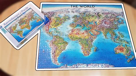 Ravensburger Puzzle 2000 World Map Timelapse Youtube