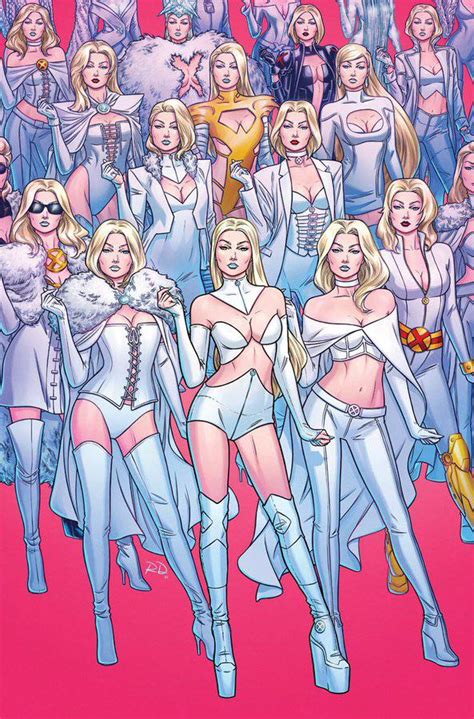 Emma Frost Costume Variations By Russell Dauterman Rxmen