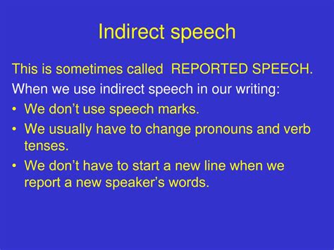 PPT - Direct and Indirect Speech PowerPoint Presentation ...
