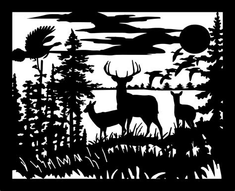 Wildlife Silhouettes Scenes Pictures to Pin on Pinterest - PinsDaddy