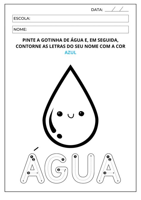 Atividades Do Dia Da Água Para Educação Infantil Educador