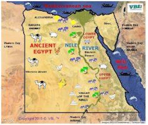 Ancient Egypt Study Guide And Map Of Ancient Egypt English And Spanish