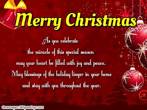 Merry christmas wishes and greetings. Christmas Wishes For Cards - 365greetings.com