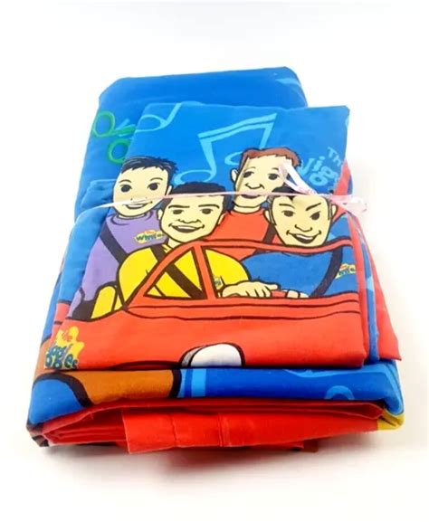 The Wiggles Big Red Car Kids Quilt Cover Pillow Case Single 2007