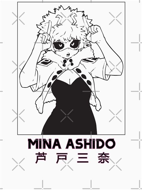 Mina Ashido My Hero Academia White Version T Shirt By