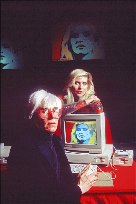 Warhol And The Computer Andy Warhol Creates A Portrait Of Debbie Harry
