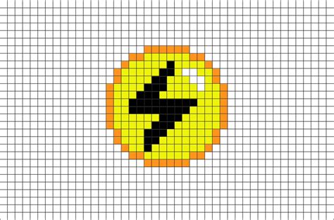 Pokemon Lightning Energy Pixel Art Pixel Art Pokemon Pixel Art