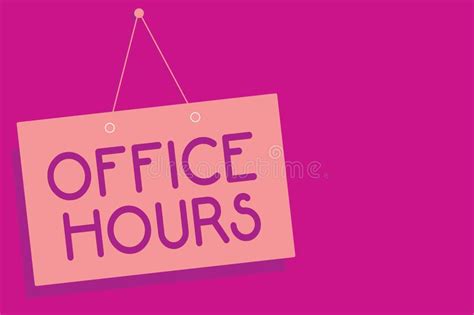 Office Hours Stock Illustrations 6868 Office Hours Stock