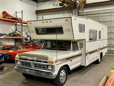 Pull Off Your Dream Road Trip With This Vintage Ford F 350 Motorhome