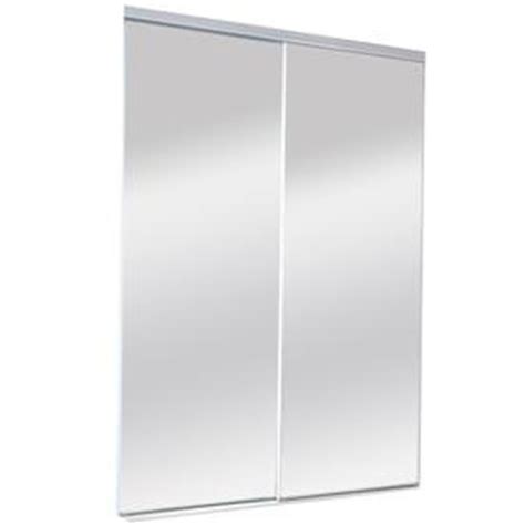 If you need to make instead of allowing the closet doors at your home to detract from your living space, updating them sliding doors can also be covered with mirrors but for the best look, the entire door needs to be. Lowes Manor Court Sydney Frameless Interior Sliding Mirror ...
