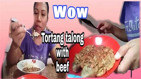 Magluto Ng Tortang Talong With Beef For My Breakfast Alma Macayayong Youtube