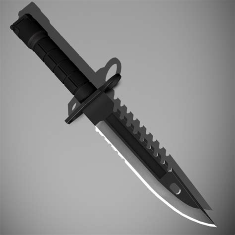 3d Sawback M9 Tactical Knife Model