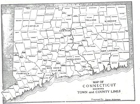 Map Of Connecticut Towns