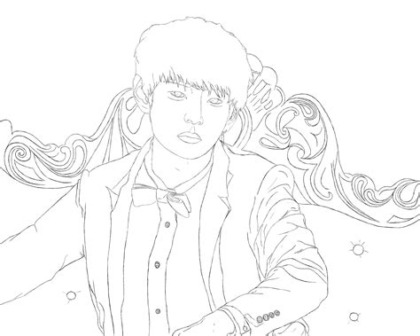 Download Bts Coloring Book Armys Amino Sketch Coloring Page
