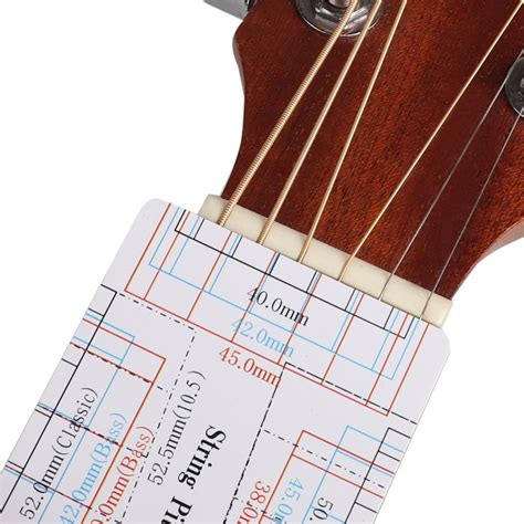 Guitar Setup Printable Action Gauge Printable String Spacing Ruler