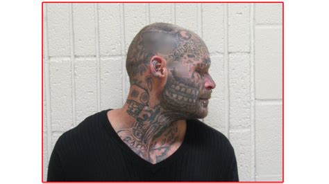 sex offender with swastika face tattoos wanted in cuyahoga county