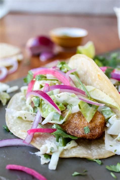 Once all the fish is fried, increase the heat of the oil to 375 degrees f. Beer Battered Fish Tacos (Rubio's Copycat) - The Food ...