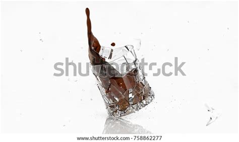 Beautiful sound | beetlejuice the musical. 3d Rendered Falling Broken Glass Stock Illustration 758862277